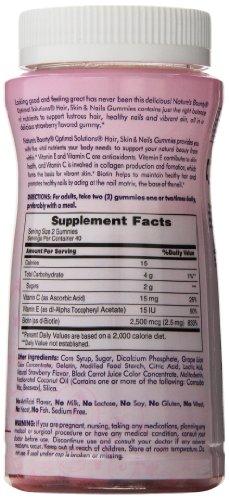 Nature's Bounty Natures Bounty Optimal Solutions Hair, Skin and Nails Gummies, 80 Count (Pack of 12)