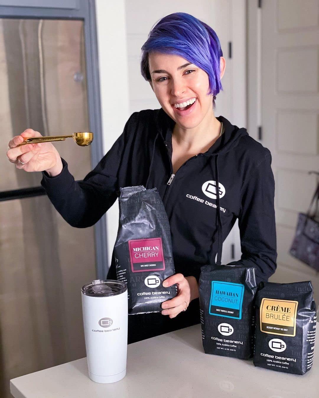 Coffee Beanery Hawaiian Coconut Coffee by Coffee Beanery | 12oz Flavored Coffee Ground Medium Roast Coffee | 100% Specialty Arabica Coffee Ground | Gourmet Coffee | Flavored Fine Ground Coffee Medium Roast