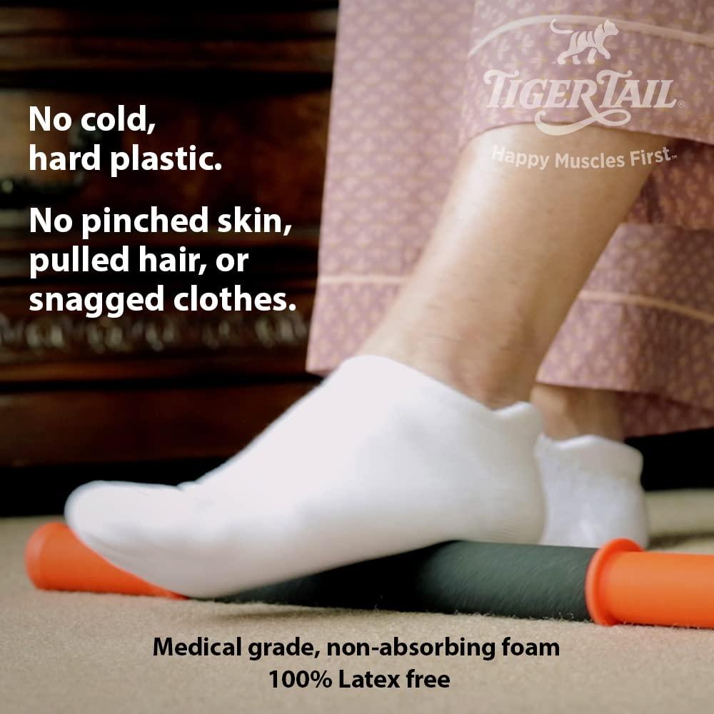 Tiger Tail Tiger Tail 18in Massage Stick Portable Roller, Handheld, Deep Tissue Foam Roller, Body Massage and Myofascial Release Tool for Legs, Neck, Calves, Thighs, Shins & Back, The Original 18, Made in USA