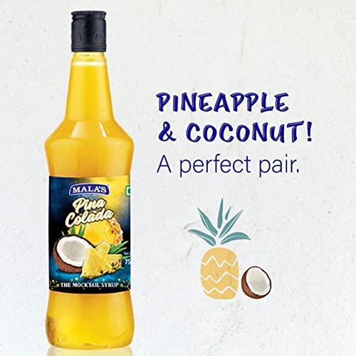 Mala's Mala's Fruit Mocktail Syrup Pina Colada,750ml