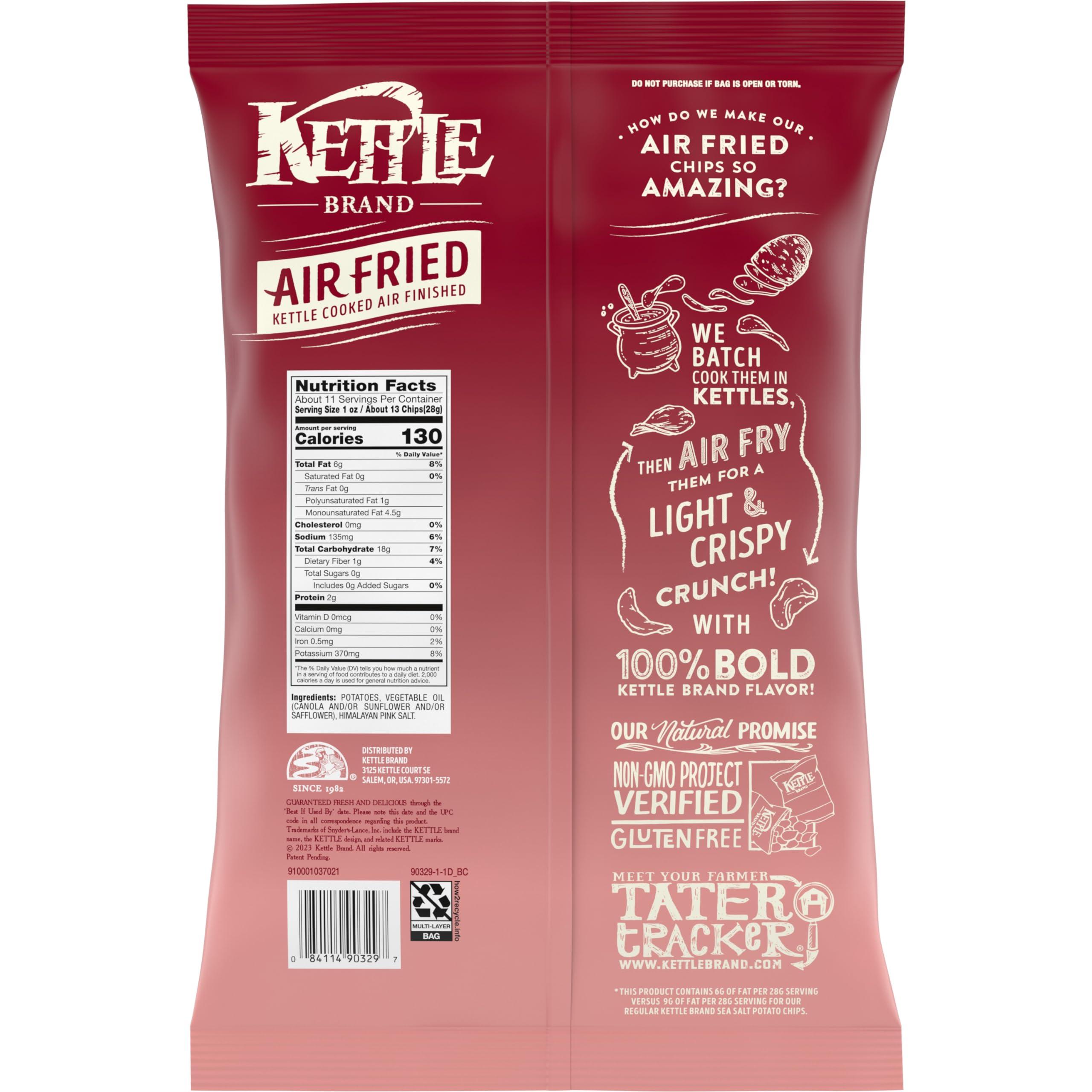 Kettle Brand Kettle Brand Potato Chips, Air Fried Himalayan Salt Kettle Chips, 11.25 Oz Party Size Bag