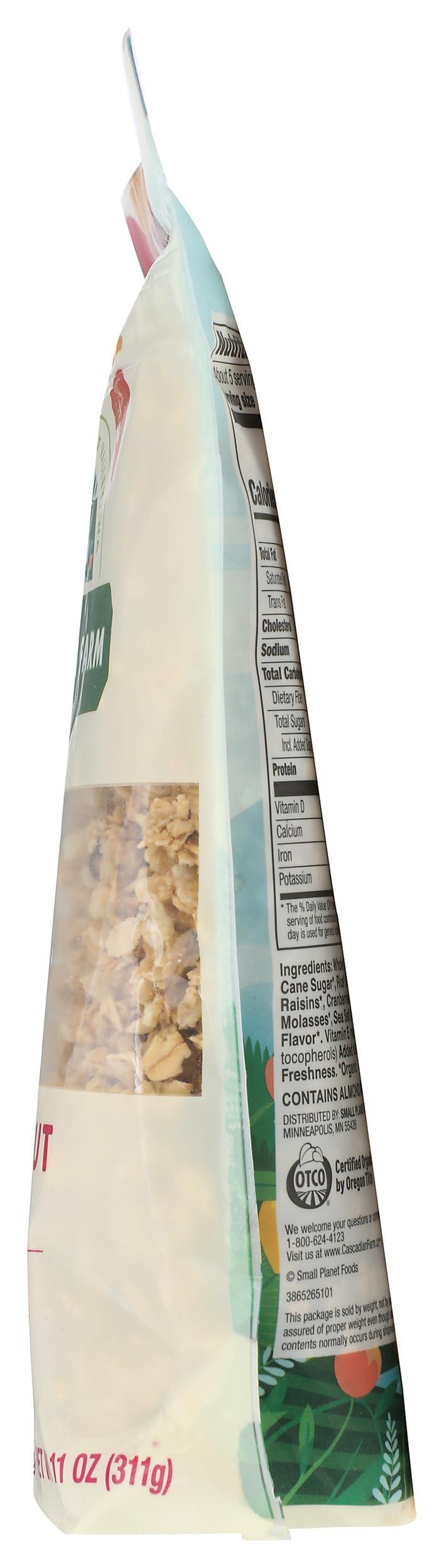 Cascadian Farm Cascadian Farm Organic Fruit And Nut Granola, Non GMO, 11 Ounces (Pack Of 4)