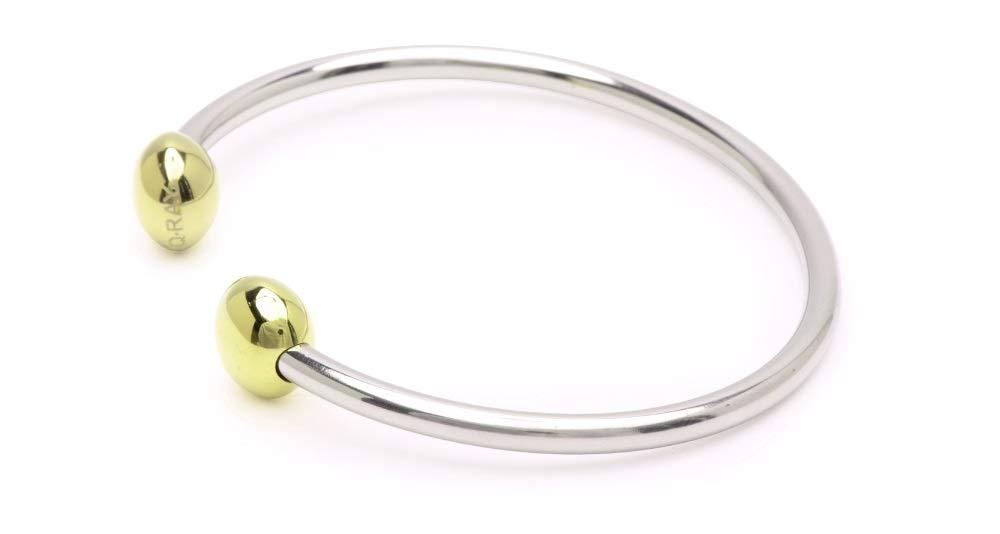 QRAY QRAY Combo Standard Steel Golf Athletic Bracelet Men Women C-Shaped Health Wellness Bracelet (Medium: 7"~7.75")