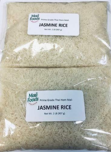MAAN FOODS Thai Hom Mali Jasmine Rice 2 pack of 2 LB (907 g x 2)