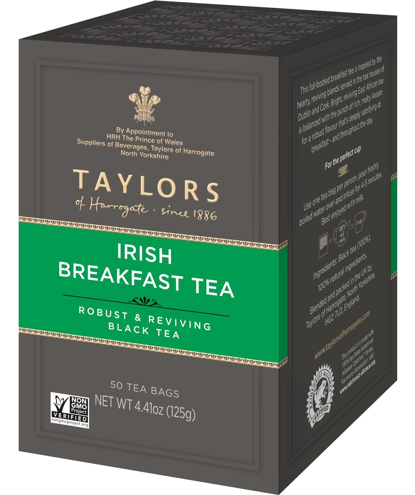 Taylors of Harrogate Taylors of Harrogate Irish Breakfast, 50 Teabags (Pack of 6)