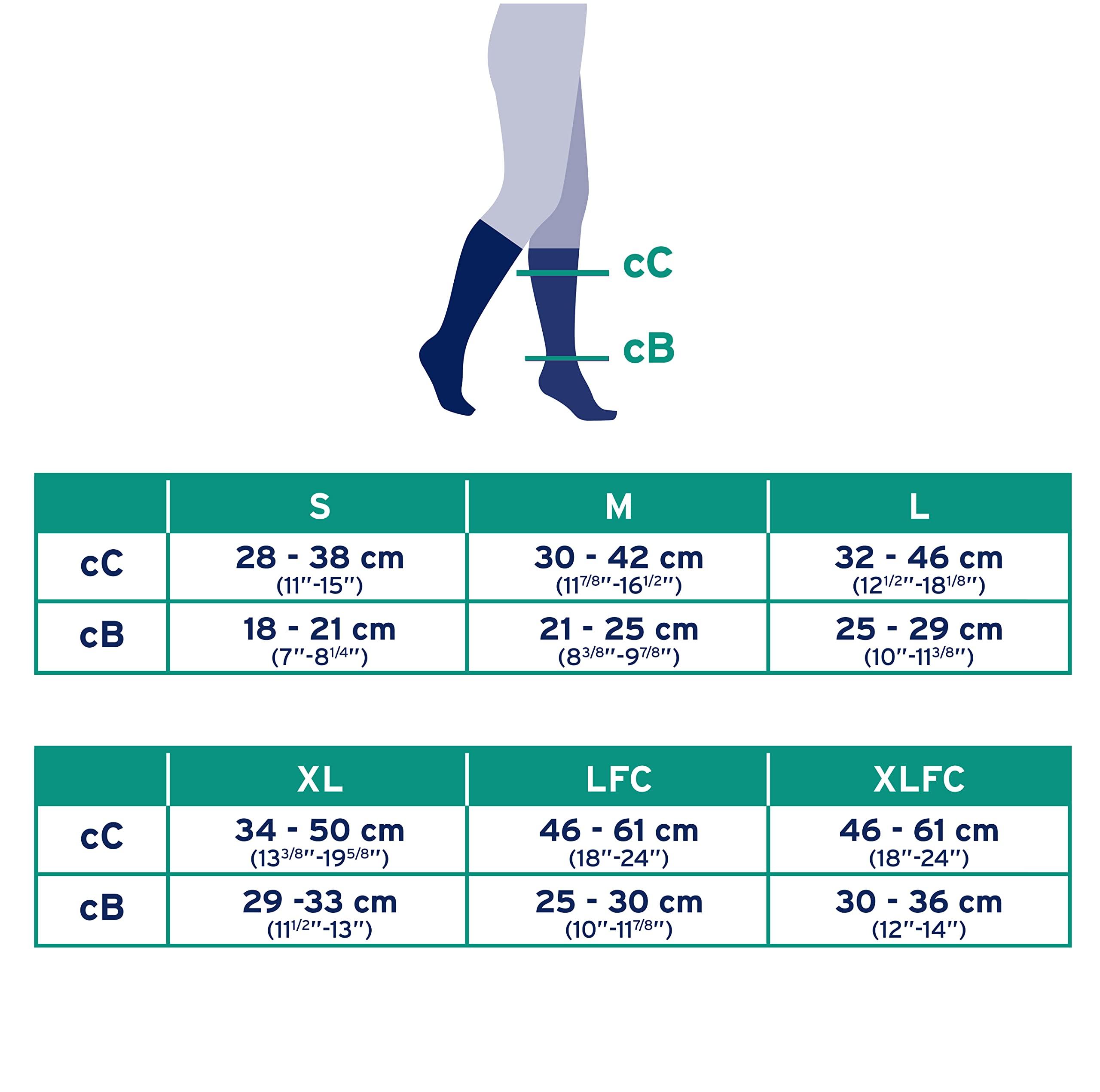 JOBST JOBST 110530 BSN Medical Activewear Sock, Closed Toe, 30-40mmHg, XLFC, White