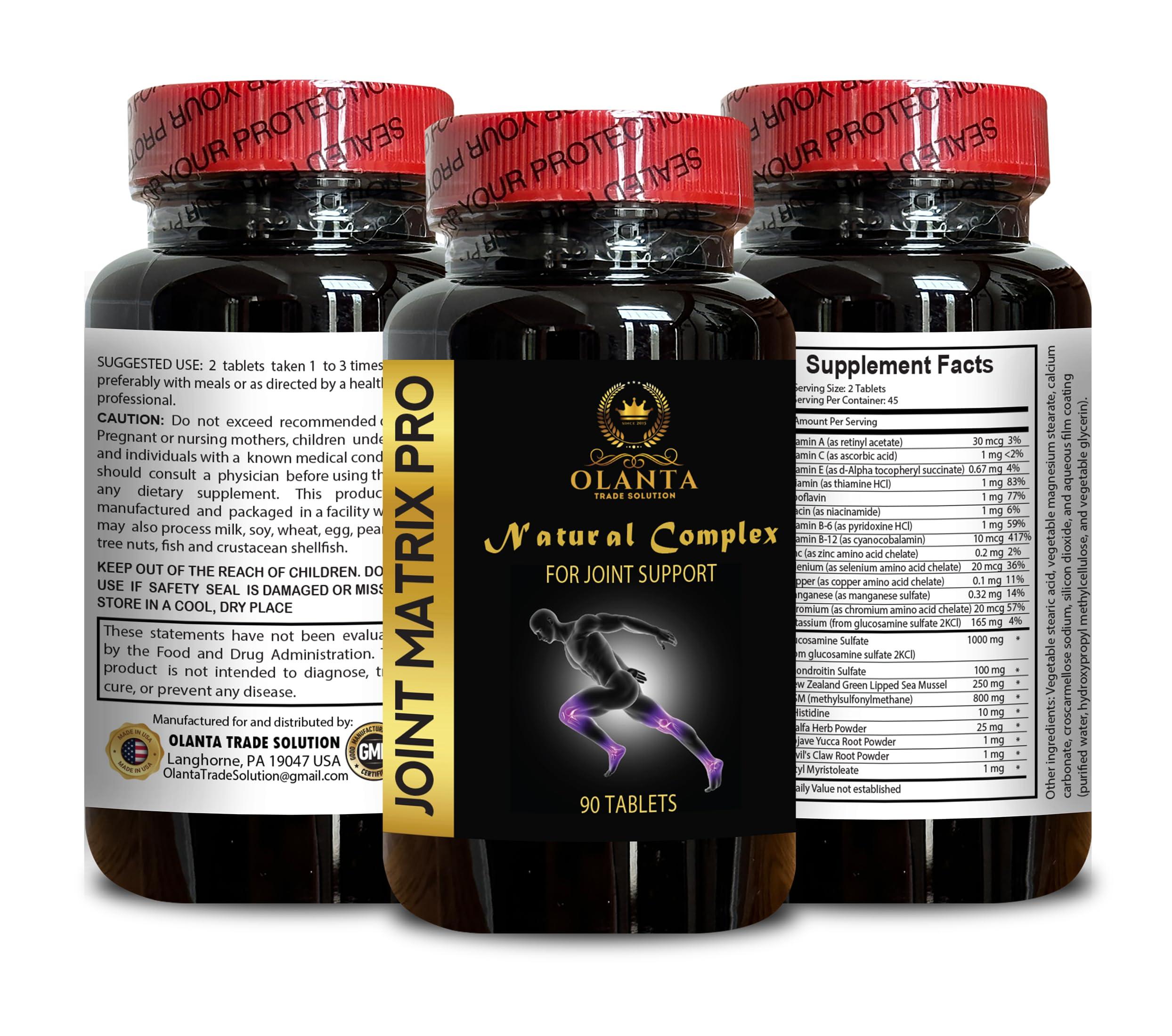 OLANTA TRADE SOLUTION Joint Matrix PRO Complex - Joint Matrix Tablets, msm and glucosamine, Complete Joint Care, No Shellfish, Joint Supplement with Glucosamine - 1 Bottle