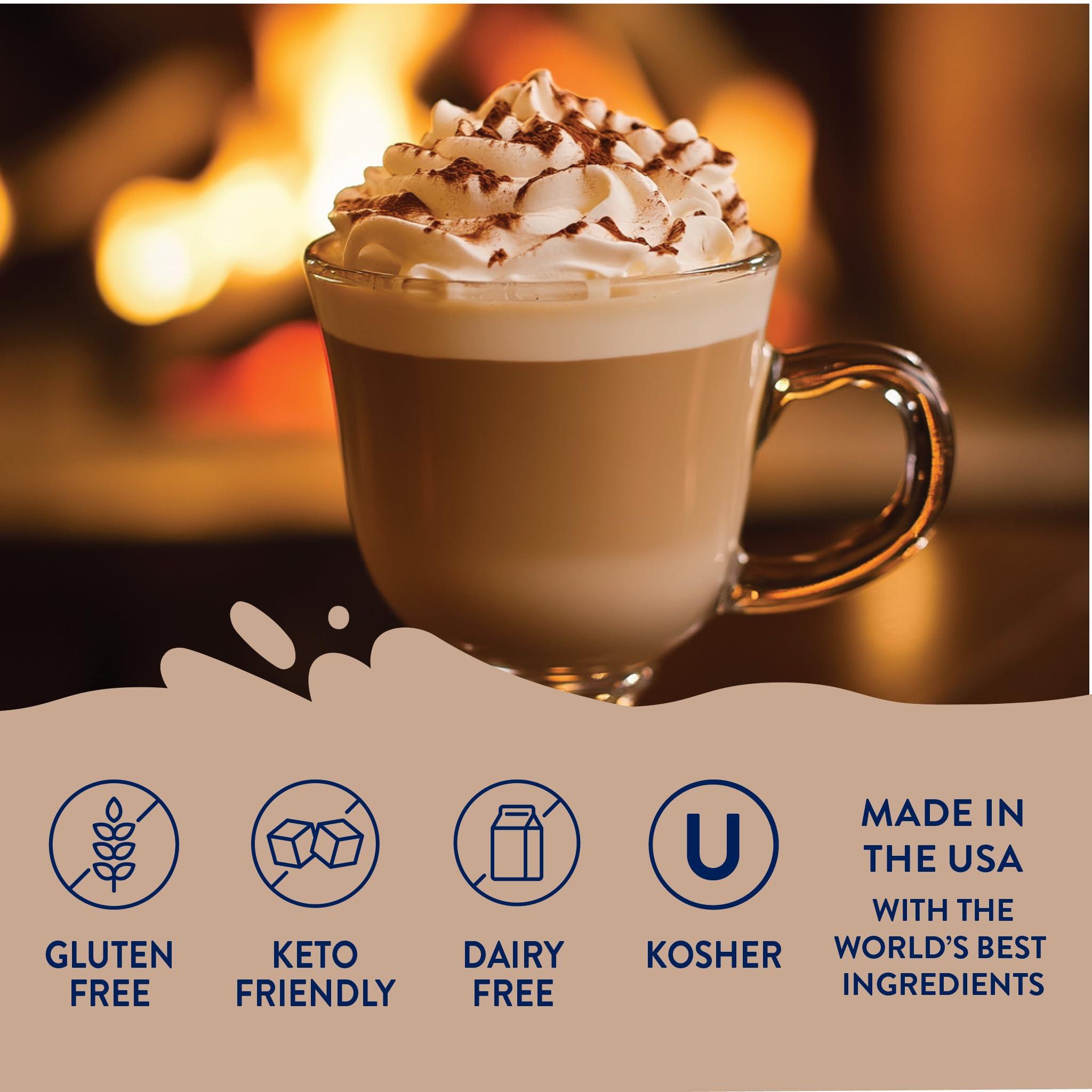 Jordan's Skinny Mixes Jordan\'s Skinny Syrups Sugar Free Coffee Syrup, White Chocolate Mocha Flavor Mix, Zero Calorie Flavoring for Chai Latte, Protein Shake, Cocktail & More, Gluten Free, Keto Friendly, 25.4 Fl Oz, 1 Pack