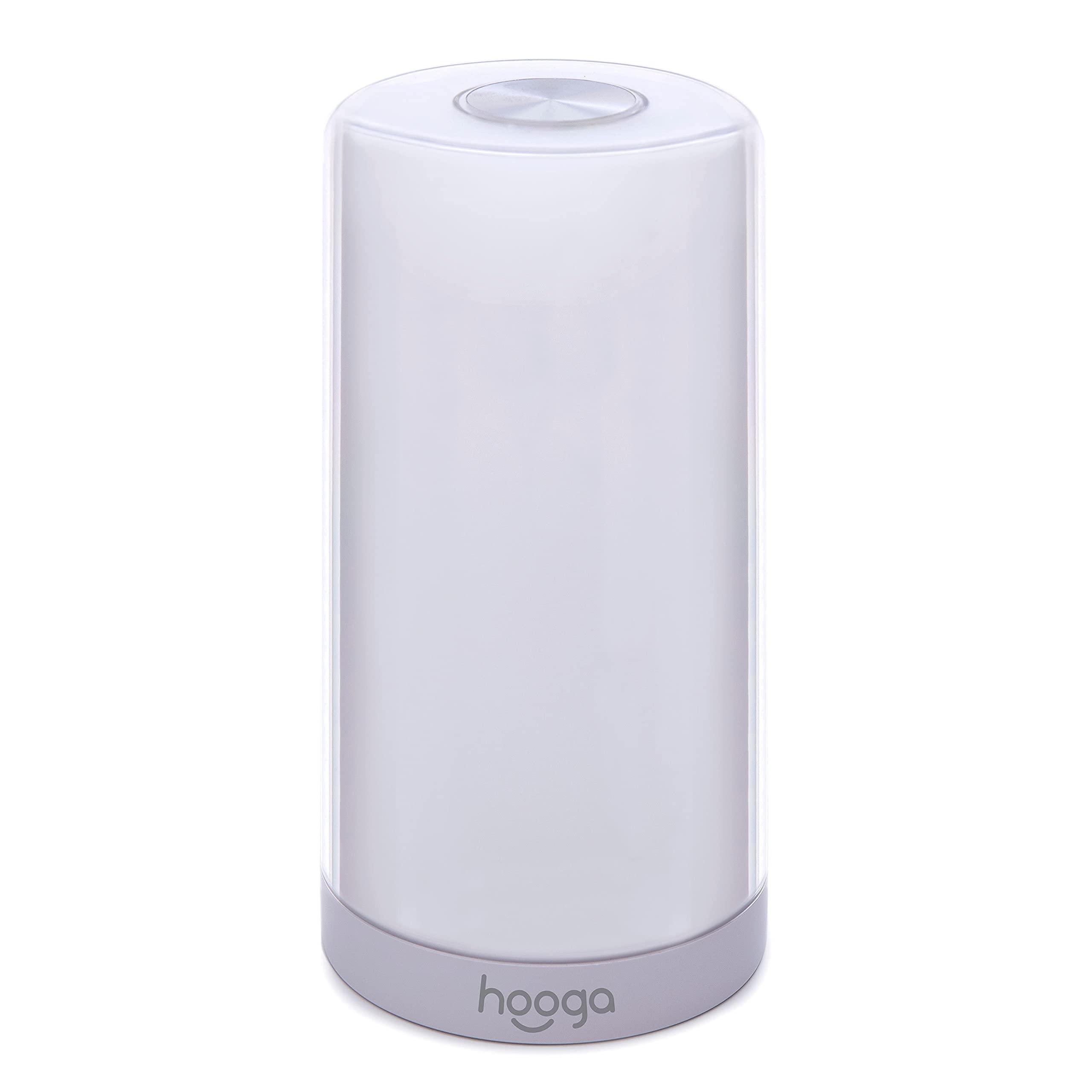 hooga Hooga Green Light Therapy Lamp for Migraines, Headaches, Insomnia, Light Sensitivity, Anxiety Relief. Narrow Band Green LEDs. Soft Warm White Mode. Tap Touch Control Sensor. Dimmable. USB Type C.