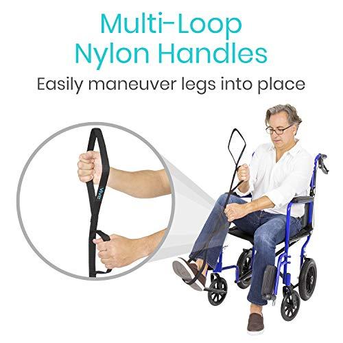 Vive Vive Multi-Loop Leg Lifter Strap (41 Inches) - Rigid for Getting in and Out of Bed, Couch, Car and Wheelchair - Hip and Knee Surgery Recovery Kit with Hand Grips - for Adults, Elderly, Women and Men