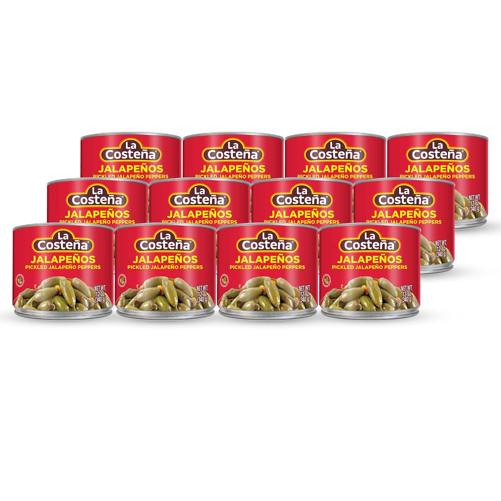 La Costeña La Costea Jalapeo Whole Peppers 12 oz (24-Pack)