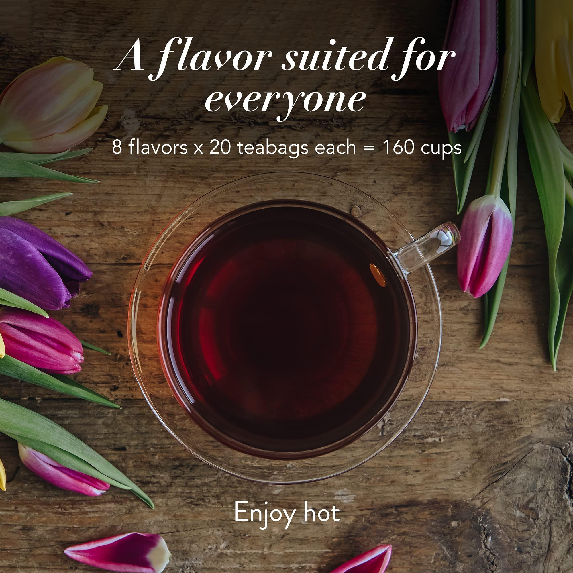 Whittard Whittard of Chelsea - The Tea Discovery Collection - Gift Box Includes 5 Black Teas 2 Green Tea & 1 Oolong Tea (8 Tea Boxes, 160 Teabags, 1 Set)