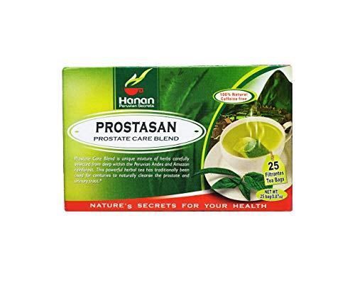 HANAN PERUVIAN SECRETS Hanan Peruvian Secrets Prostasan Herbal Tea | 100% Natural Prostate Care Blend | 25 Tea Bags | Naturally Aids in Cleansing the Prostate and Urinary Tract