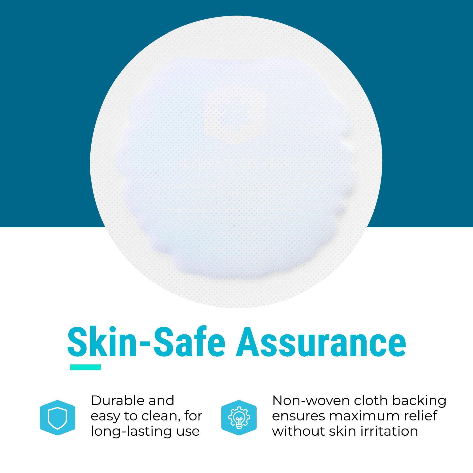 ICEWRAPS ICEWRAPS Reusable Hot & Cold Gel Packs for Pain Relief - 5 Pack with Cloth Backing for Injuries, Surgery, Toothache (5 Pack)