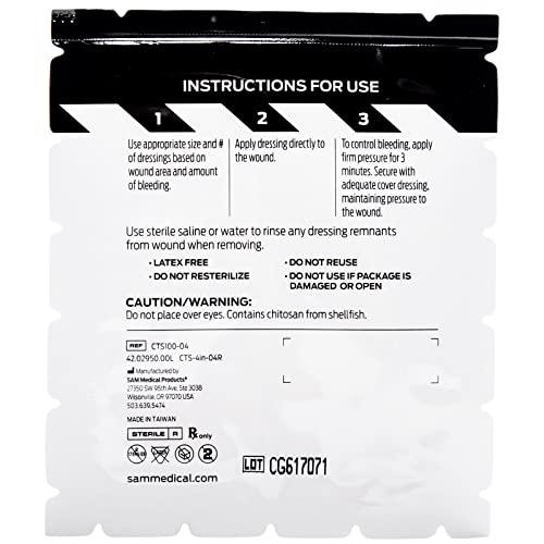 SAM Medical Chito-SAM 100 4" X 4"