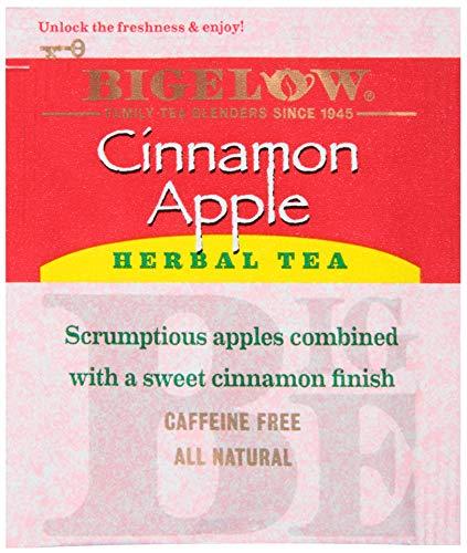 Bigelow Tea Bigelow Cinnamon Apple Herbal Tea Bags 28-Count Boxes (Pack of 6) Cinnamon Apple Hibiscus Flavored Herbal Tea Bags All Natural Non-GMO