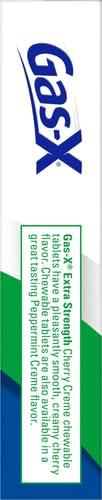 Gas-X Gas-X Extra Strength Chewable Gas Relief Tablets with Simethicone 125 mg, Cherry - 18 Count (Pack of 2)