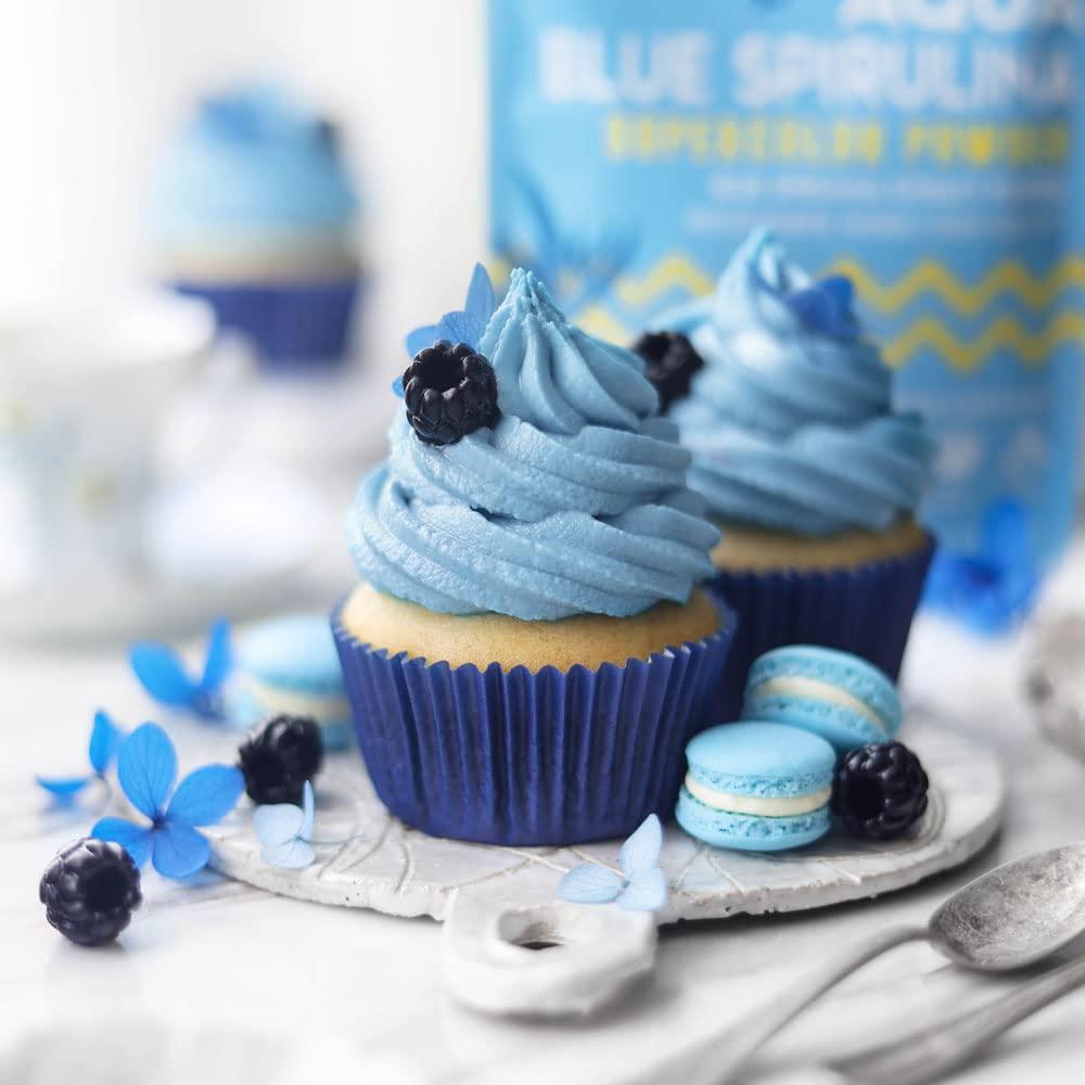 Suncore Foods Suncore Foods Aqua Blue Spirulina Powder, 2 oz (1 Bag), Organic, Gluten-Free, Non-GMO, Plant-Based, Perfect for Food Coloring, Baking, Drinks, Smoothies, and More