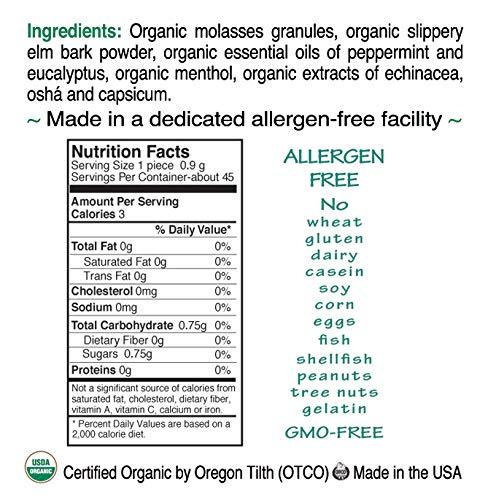 St. Claire's Organics St. Claire\'s Organics Throat Soothers, (1.5 Ounce Tin, Pack of 6) | Gluten-Free, Vegan, GMO-Free, Plant-Based, Allergen-Free | Made in Our Allergen-Free Facility