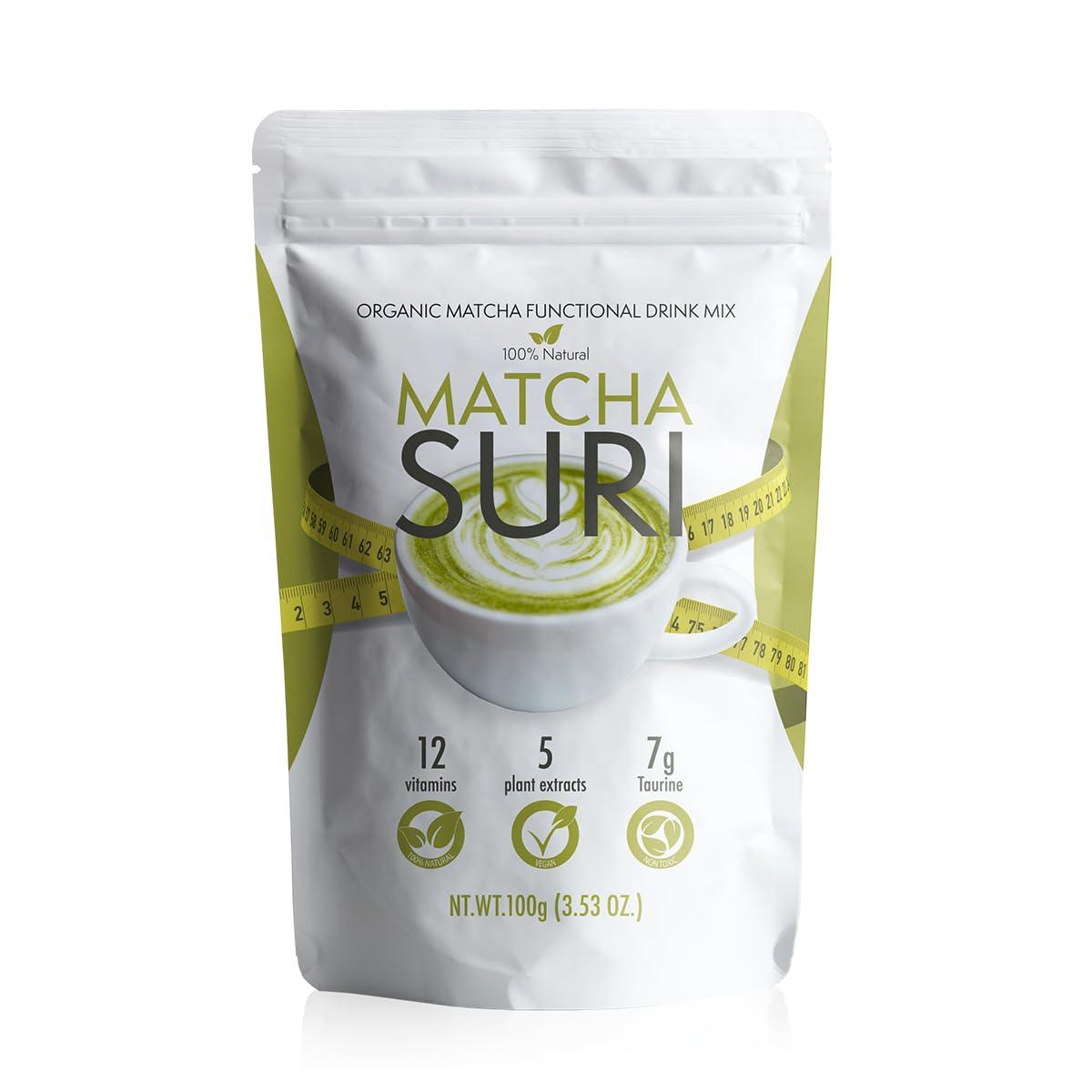 Matcha Suri Matcha Suri | Matcha Green Tea Drink Mix | 3.53 oz | 3 Pack, 3.54 Ounce (Pack of 1)
