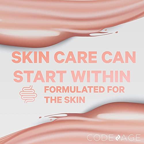 Codeage Codeage Skin Probiotics + Prebiotics - Skin Care Routine Supplement - 50 Billion CFU - Ayurvedic Botanical Herbs - Face Probiotics - Shelf Stable Cleanser, Non-GMO, Vegan - 60 Capsules