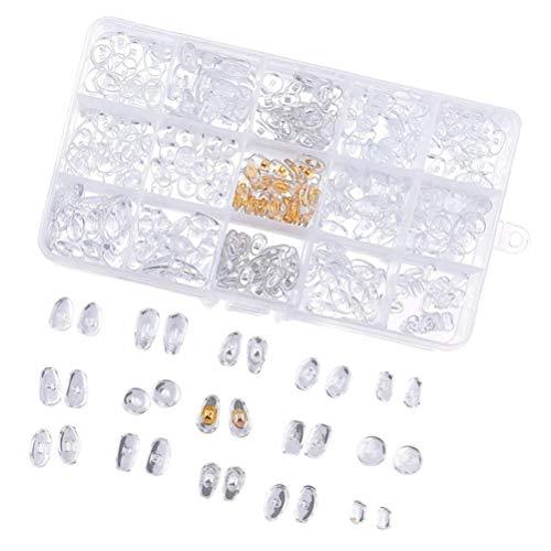 Milisten Milisten 1 Set Eyeglass Repair kit Nose Pads for Glasses Sunglasses Nose Pads Sunglass Repair kit Silicone Nose Pads Glasses Nose Grips Glasses Accessories Glasses Repair Tool Multifunction