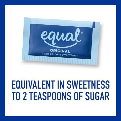 Equa Equal Original Zero Calorie Sweetener, 0.8g Packets, 100 Count Bag