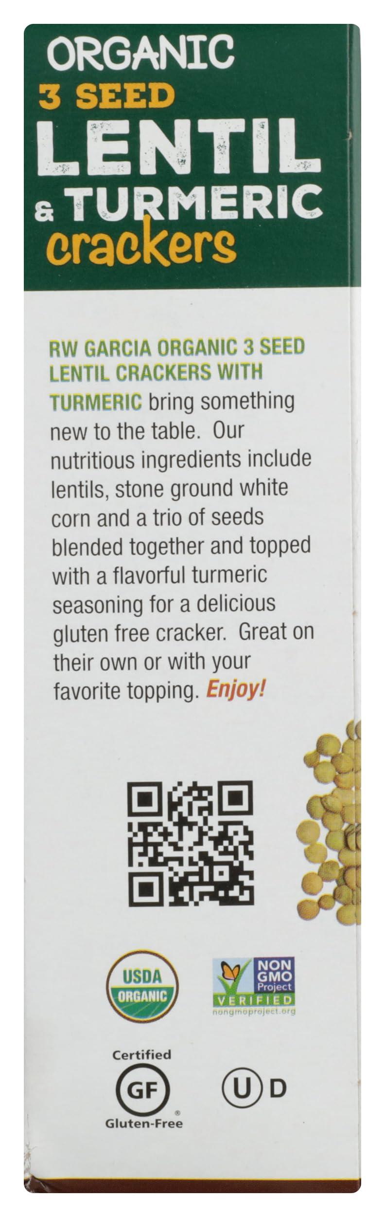 RW Garcia RW GARCIA Organic Lentil Turmeric Crackers, 5.5 OZ