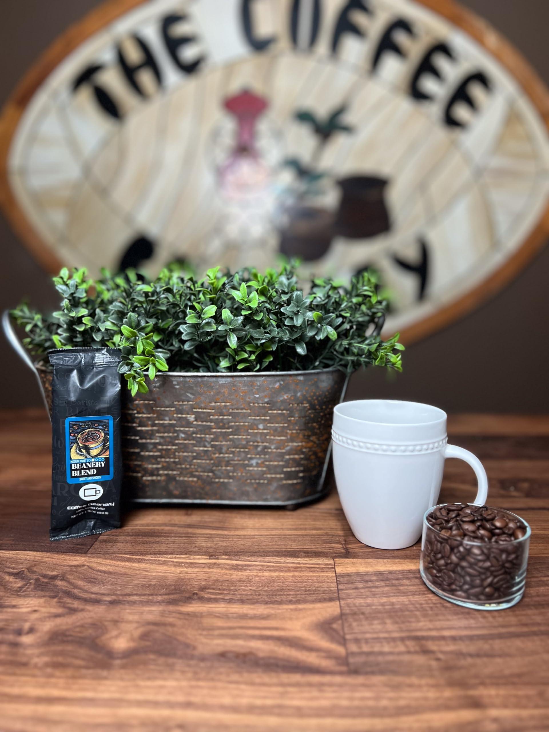 Coffee Beanery Beanery Blend Specialty Coffee | 1 bag - 1.75oz Try Me Size Coffee Sampler | Light Medium Roast