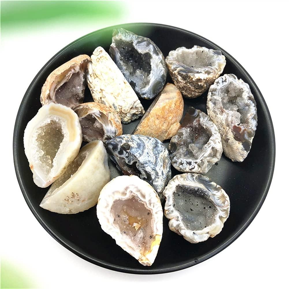 WGPHD WGPHD Health & Household Natural Agate Geode Crystal Hole Mineral Specimen Contains Clean Crystal Clusters Beautiful Stones and Crystals Agate Slice