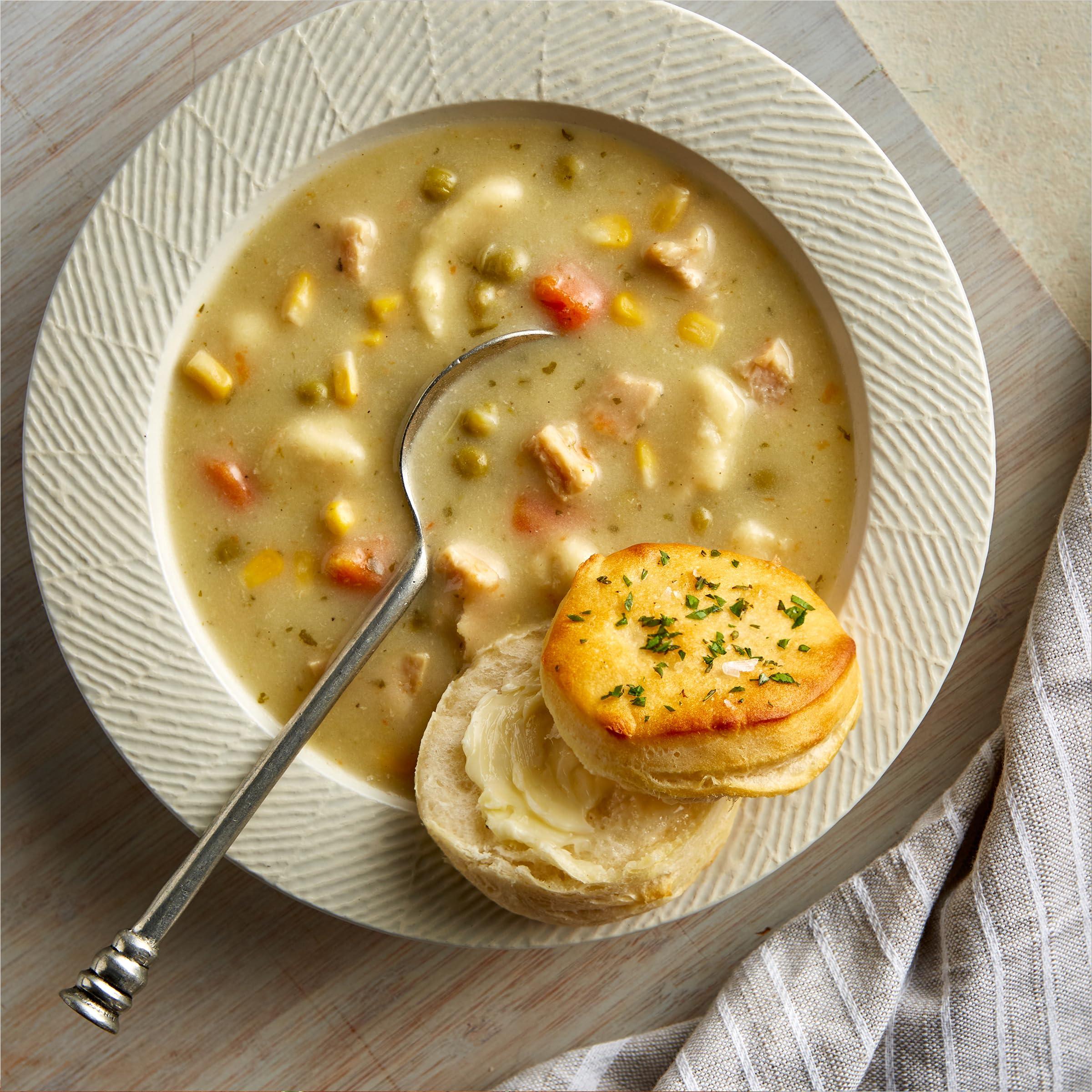 Progresso Progresso Hearty Chicken Pot Pie Style with Dumplings Soup, Rich and Hearty Canned Soup, 18.5 oz (Pack of 12)