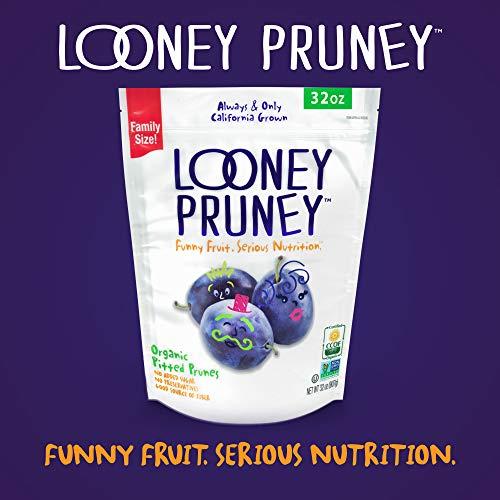 Looney Pruney Looney Pruney Organic Pitted Dried Prunes for the Entire Family | Always California-Grown | Kosher | No Added Sugar & No Preservatives (32 oz)