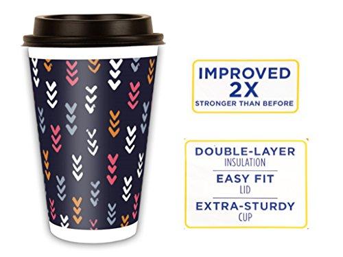 Chinet Chinet Comfort-Cup 108 Count Double-Wall Hot Cups & Lids, 16 Ounce