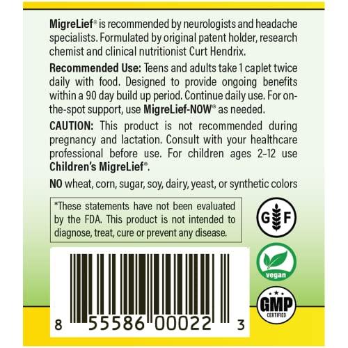 MigreLief MigreLief® Nutritional Support Kit for Migraine & Headache Sufferers Original Daily Formula Now Fast-Acting/As-Needed Formula - Supplement Bundle Pack - 1 Month Supply