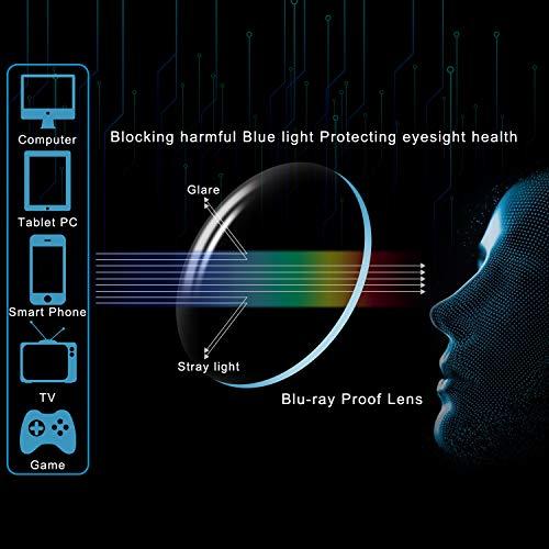 MIRYEA MIRYEA Progressive Multifocus Computer Reading Glasses Blue Light Blocking Readers