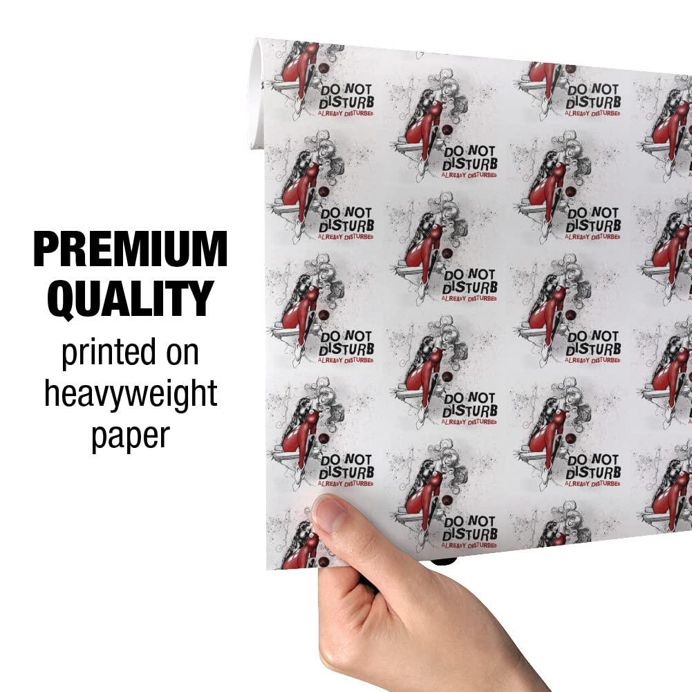 GRAPHICS & MORE GRAPHICS & MORE Harley Quinn Already Disturbed Gift Wrap Wrapping Paper Rolls