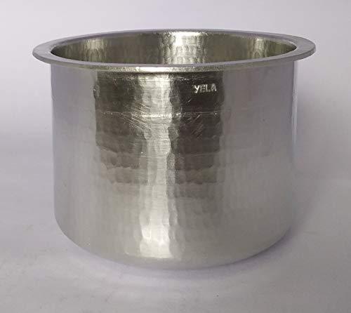 Yela International Yela Eeya Chombu | ADUKKU | 1100 ML | 710 Gram – Kumbakonam Special Hand Crafted TIN Vessel Ideal for Making Tasty and Healthy Rasam, Serves 5 Persons