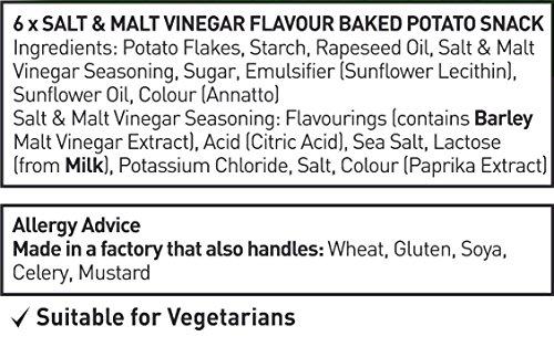 Yulo Toys Inc Walkers Baked Salt and Vinegar Crisps 6 Pack 150g