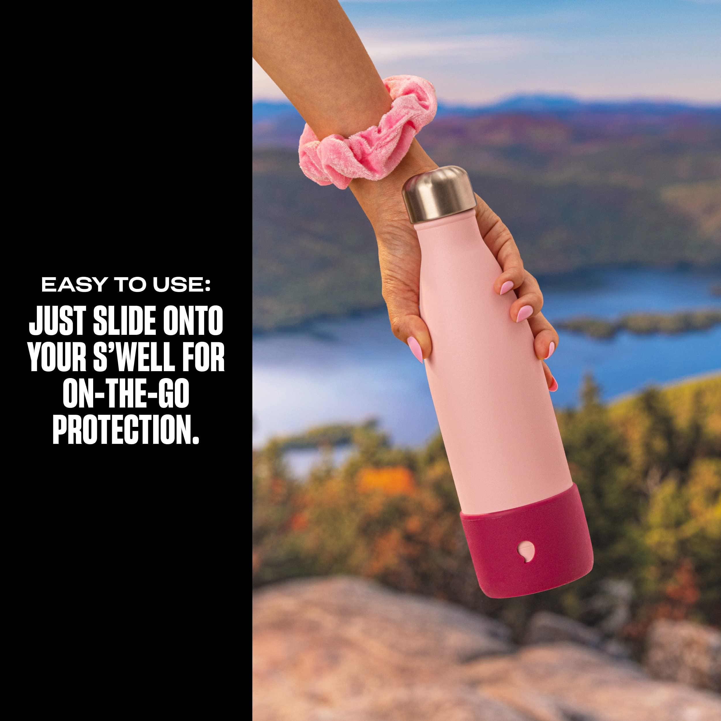 S'well S'well Small Water Bottle Bumper Pink Fits 17 ounces Bottles Keep Your Protected On The Go Easy Slide On and No Slip Grip