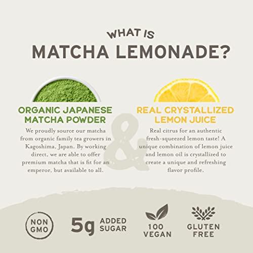 SENCHA NATURALS SEN CHA Naturals Instant Matcha Lemonade Tea Mix | Authentic Japanese Green Tea Powder & Real Crystallized Lemon Juice, 7 oz (Pack of 1)