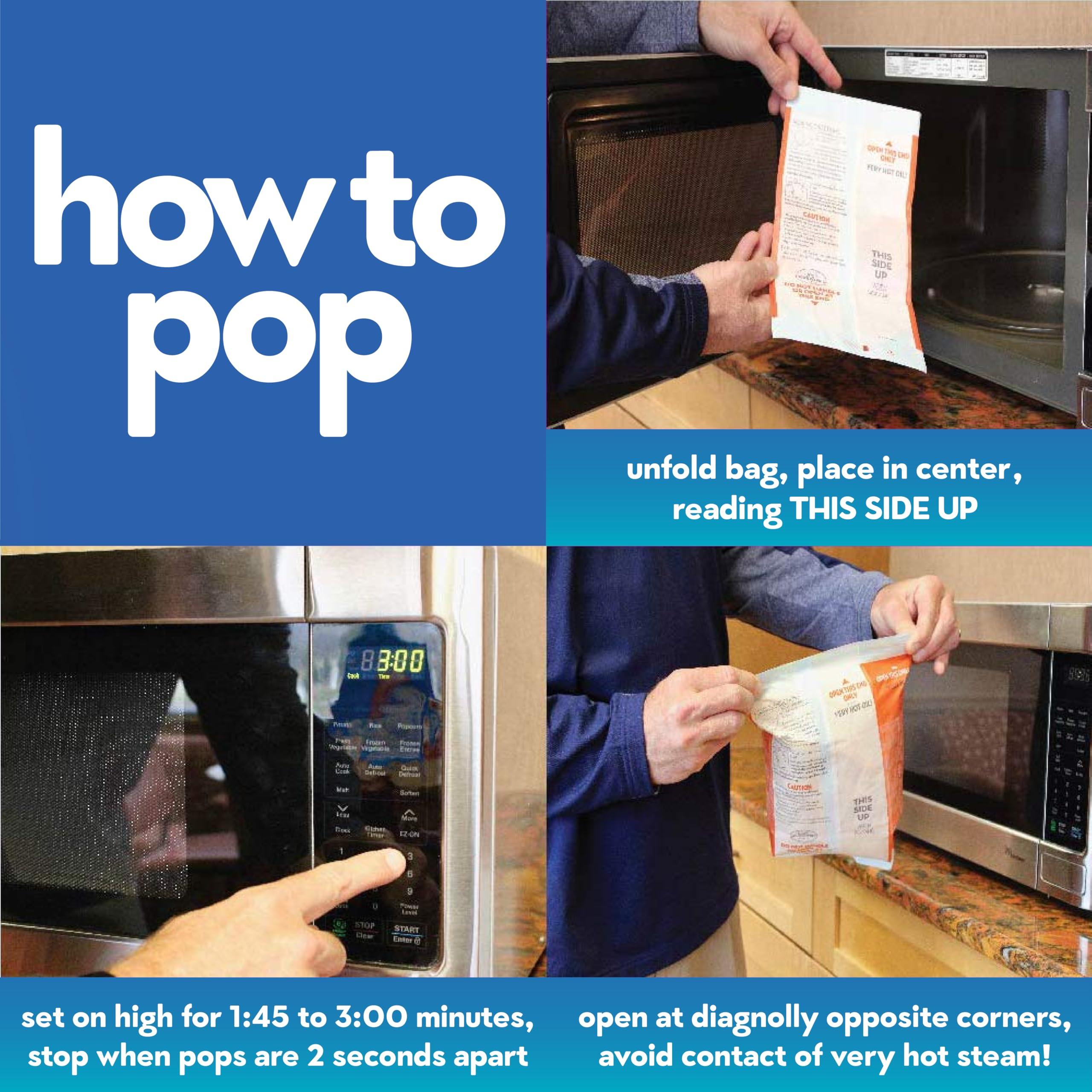 Jolly Time Jolly Time Simply Popped, Vegan, Dairy Free Microwave Popcorn, 3oz Sharing Bag, 3 Bags Per Carton (Simply Popped Sea Salt, 3 Ounce (Pack of 36))