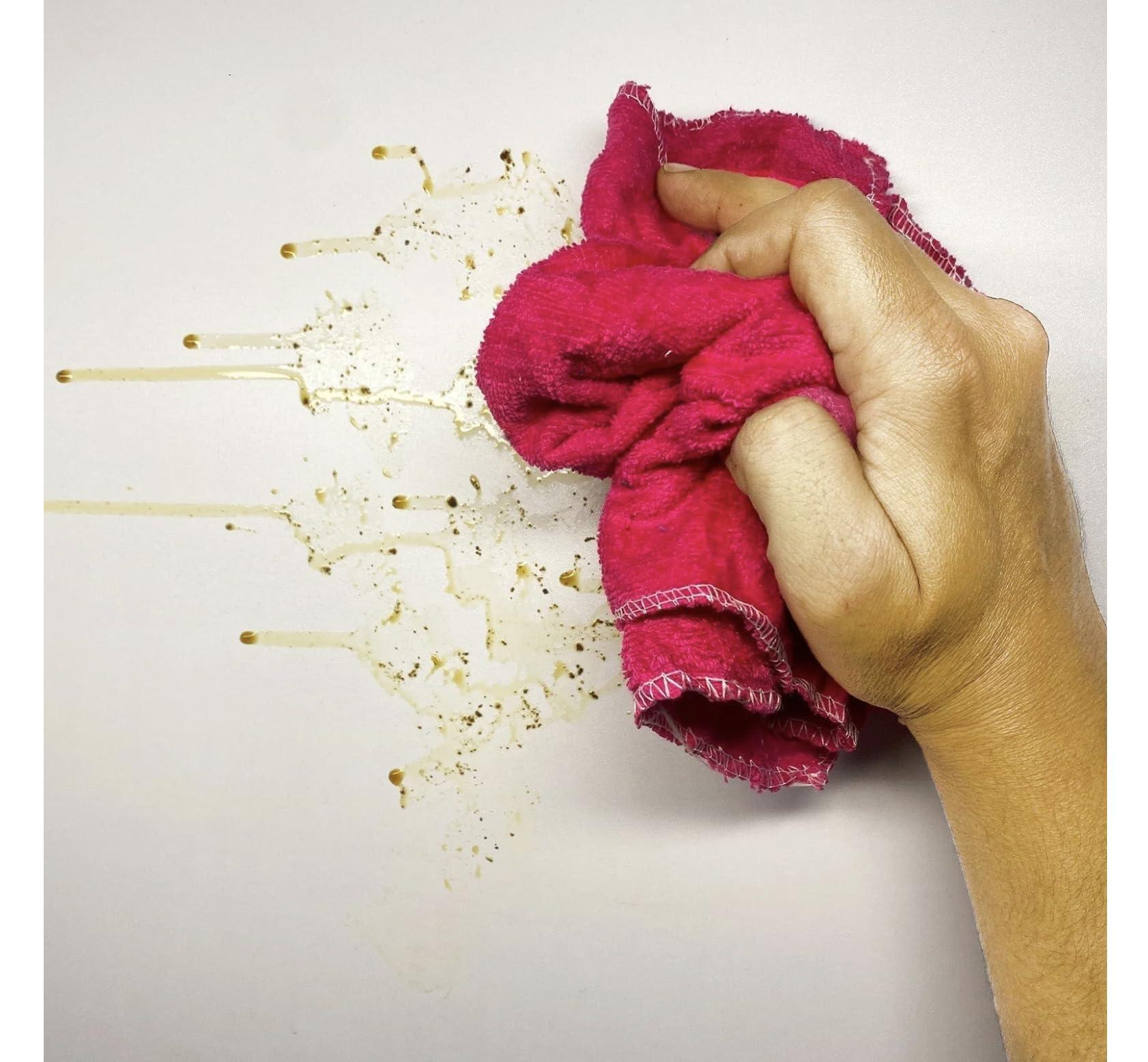 SupremePlus SupremePlus Premium Color Terry Cloth Towel Rags - Shop Heavy Duty Cleaning Rag Towels in Bag for Housekeeping, Restaurant & Commerical Company, Wipes House, Kitchen, Bathroom & Garage (5 lbs. Bag)