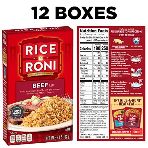 Quaker Rice A Roni, Beef, 6.8oz Boxes (12 Pack)