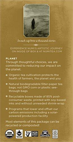 Numi Numi Organic Tea Dry Desert Lime, 18 Count Box of Tea Bags, Herbal Teasan