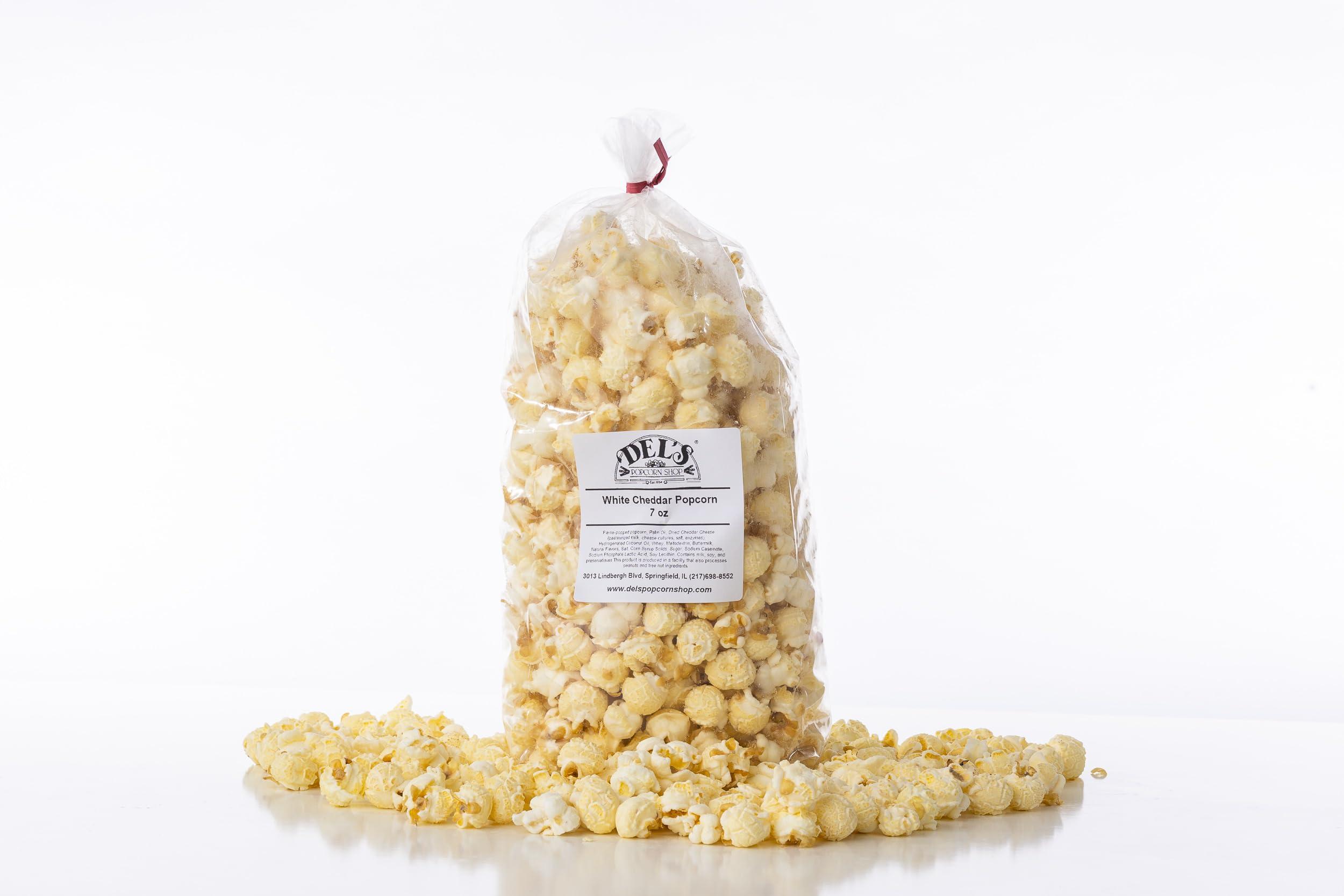 DEL\'S POPCORN SHOP Gourmet Popcorn Variety Pack (2 Pack) Popcorn Gift Set (White Cheddar/Caramel)