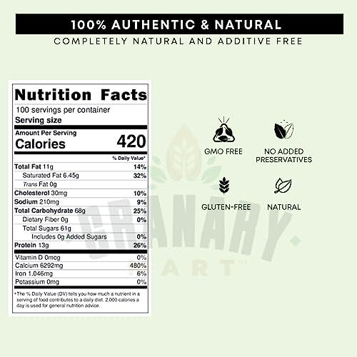 Granary Mart Instant Madras Coffee Latte | Instant Coffee | Smooth Creamy Flavor | Ideal for Hot and Cold Coffee/Flavoring for Desserts - 40 lbs in Bulk Bag