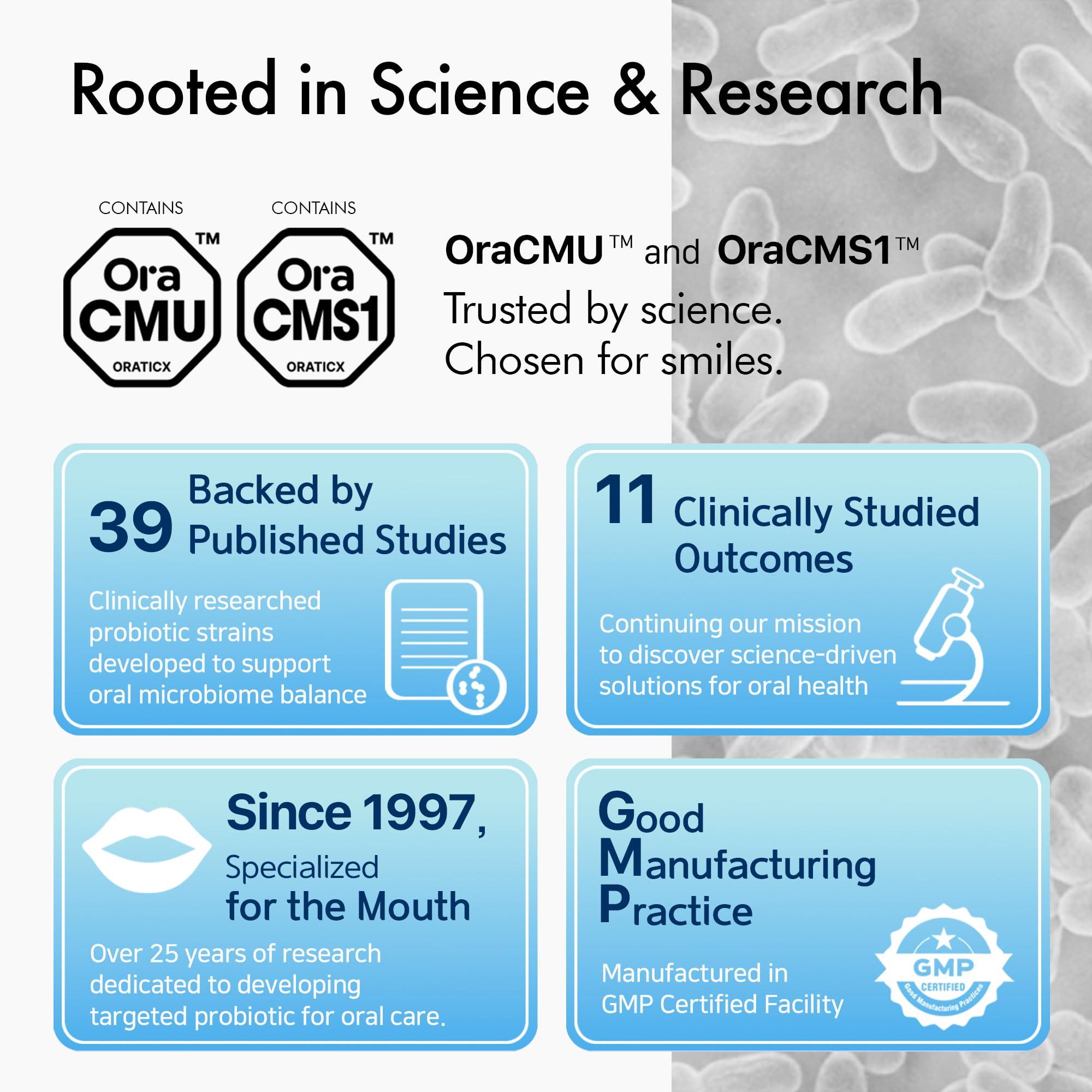 OraTicx OraTicx Kids Dental Probiotics for Anti-Cavity + Healthy Teeth and Gums, 8 Billion CFU Probiotics for Oral Health, Sugar Free Yogurt Flavor 1-Pack