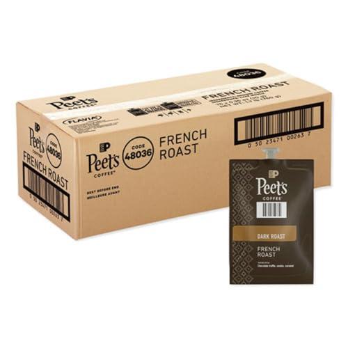 Flavia Peet\'s Coffee & Tea Flavia Ground Coffee Freshpacks, French Roast, 0.35 Oz Freshpack, 76/carton