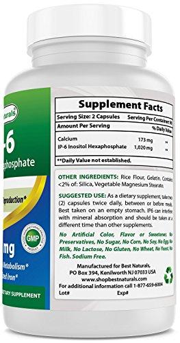 Best Naturals Best Naturals IP-6 510 mg 180 Capsules