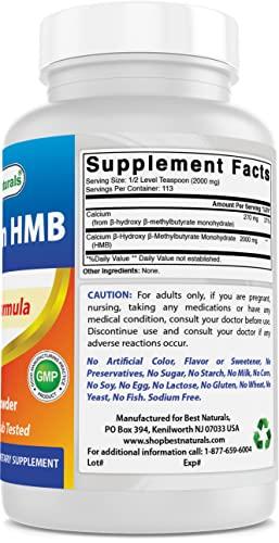 Best Naturals Best Naturals HMB (Beta-Hydroxy Beta-Methylbutyrate) Pure Powder 8 OZ